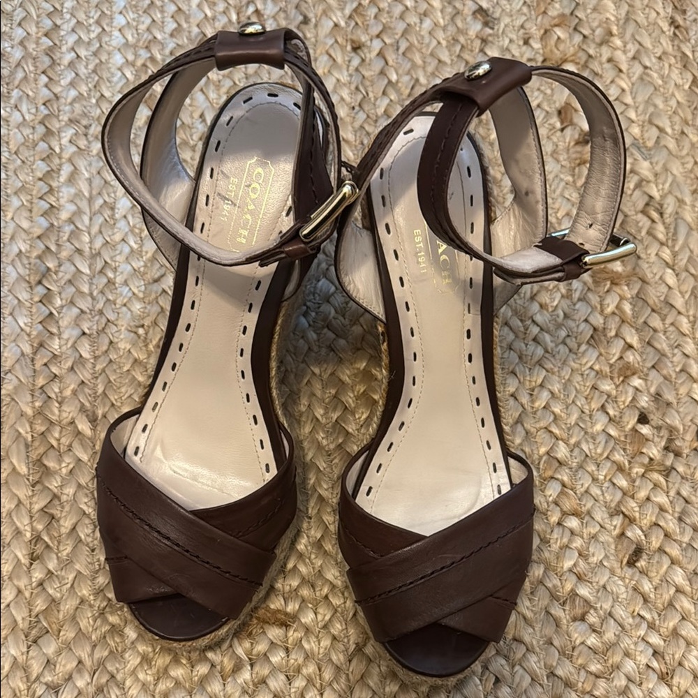 Coach Veronica Leather Espadrilles - Picture 2 of 8
